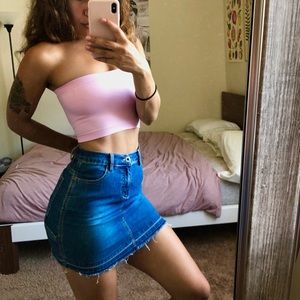 denim mini skirt ✨